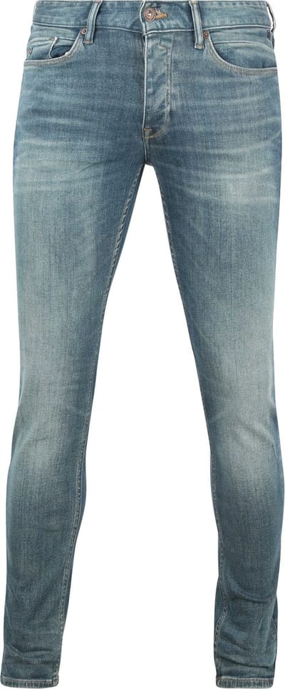 Cast Iron - Riser Jeans Lichtblauw - Heren - Maat W 36 - L 32 - Slim-fit