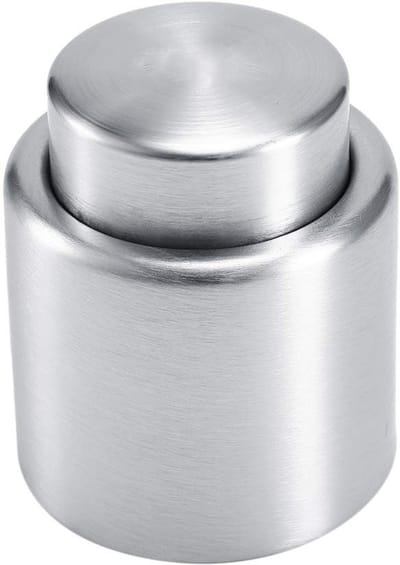 Dailygoods- Wijnstopper Duurzaam - Flessenstop - Vacuüm - Roestvrij Staal - Ideaal voor Thuis/Bars - Eenvoudig te Gebruiken - Wijnflessendop