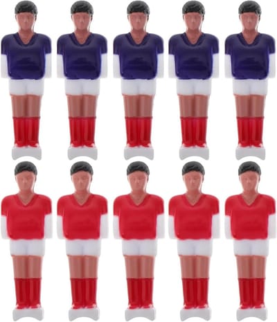 Tafelvoetbalonderdelen - Spelerpoppen - Spel Reparatie - Levendige Details - 20 Stuks - Diverse Kleuren