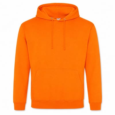 Hoodie Heren – Trui met Capuchon – Casual Sweater – 80% Katoen – Oranje - S