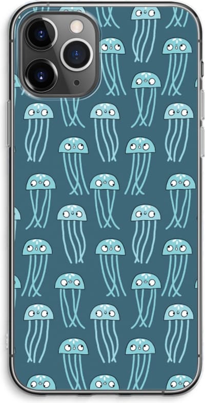 Case Company® - Hoesje geschikt voor iPhone 11 Pro Max hoesje - Kwallie - Soft Cover Telefoonhoesje - Bescherming aan alle Kanten en Schermrand