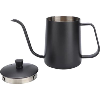 Roestvrijstalen Zwanenhals Theepot Overgietkoffie Lange Smalle Tuit Druppelpot (350 ml)