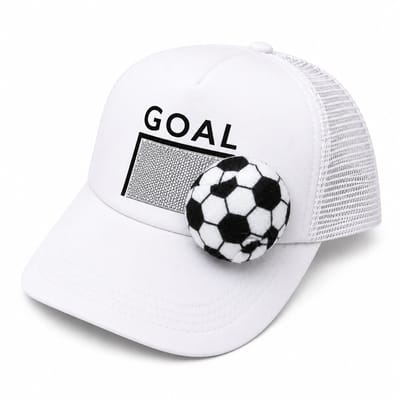 Voetbal Pet met Klittenband Goal & Bal – WK2026 Supporterspet – Interactieve Voetbalpet