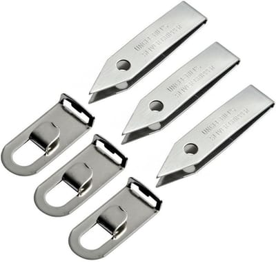 3 Stuks Precisie Pincet Roestvrij Staal met Sleutelhanger