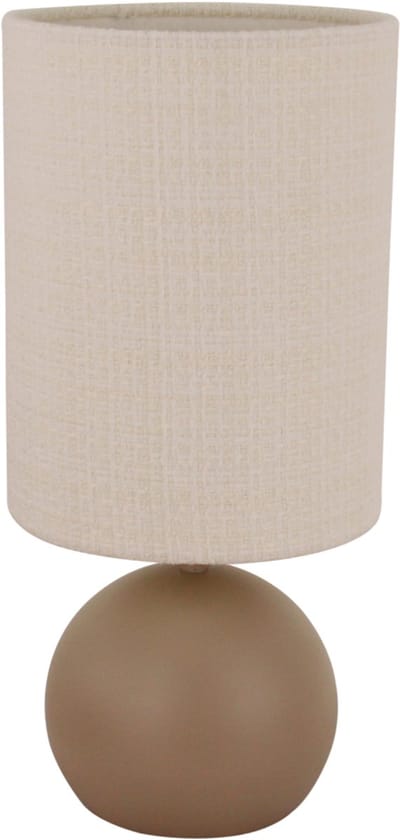 Chericoni Porto Tafellamp - 1 lichts - Ø18 cm - Taupe/Zand - Japandi