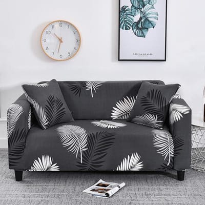 Bloemenprint Bankhoes Voor Woonkamer Kussenovertrekken Bankhoes Katoen Elastisch Bankhoes Bank Handdoek Stoelbeschermer 1 st 4-seater 235-300cm
