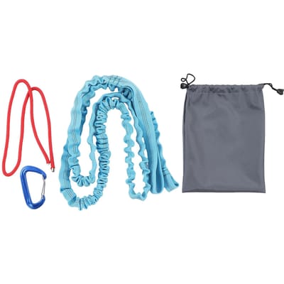 Corde de remorquage pour vélo Résistante à l'usure Absorption des chocs Résiliente Laisse de remorquage pratique avec boucle