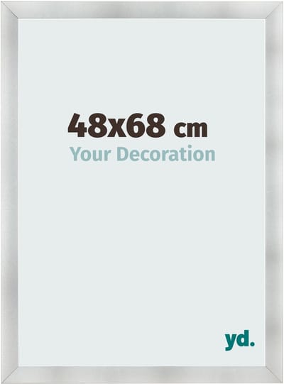 Your Decoration - Fotolijst 48x68 cm - MDF - Aluminium Geborsteld - Pisa