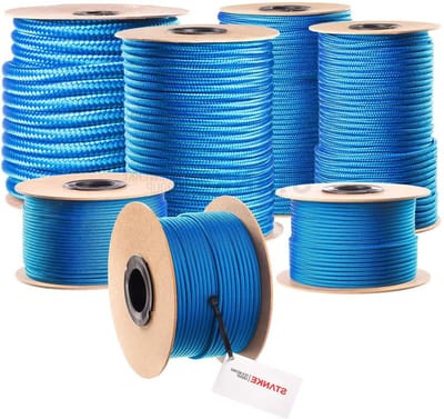 Polypropyleen Touw - Stevig Koord - Buiten Gebruik - Weerbestendig Slijtvast - 20mm 20m - Blauw Geel