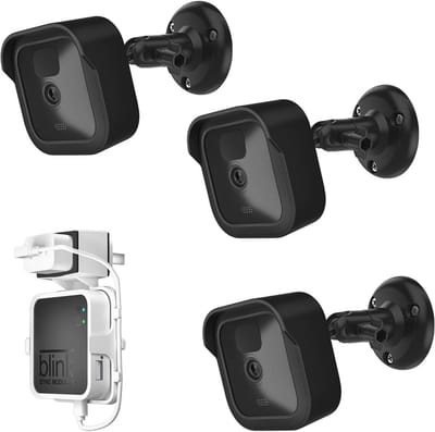 Verstelbare Camerahouder voor Buiten met Weerbestendige Beschermhoes - Wandmontage 360° en Sync Module (3 Stuks)
