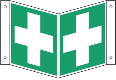 Panorama EHBO bord – aluminium – E003 | 40 x 20 cm