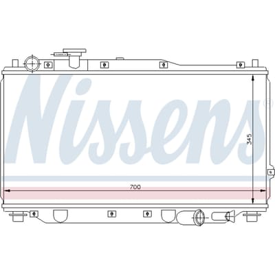 Radiator, motorkoeling NISSENS 66604