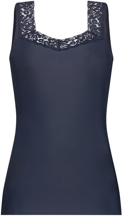 Ten Cate Secrets singlet met kant dark navy voor Dames | Maat S