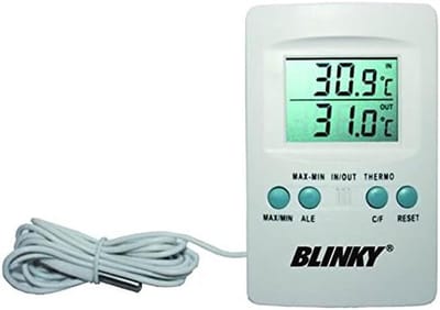 Digitale Binnenthermometer met Buitensensor en Geheugen