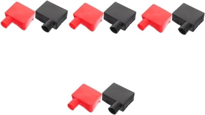 Accupool afdekking - Batterij bescherming - Accu onderhoud - Siliconen materiaal - 4 paar - Zwart