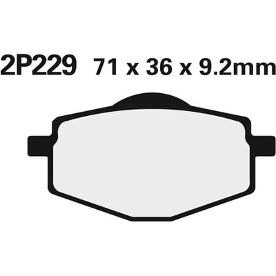Semimetalen remblok Nissin 229GS