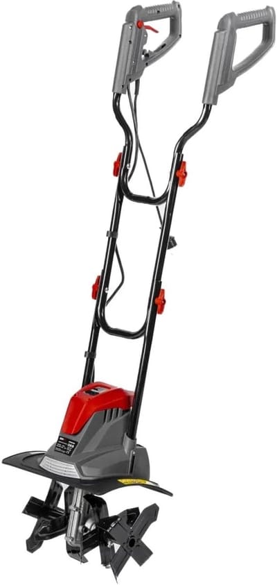 Elektrische motorhak - Tuinfrees grondbewerking - Bodem losmaken onkruid - Krachtige 1050W motor - 36 cm werkbreedte - Rood zwart