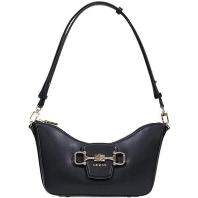 GUESS schoudertas Janie Convertible Shoulder Bag Black zwart