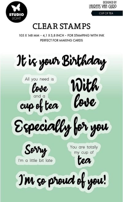 Studio Light • By Laurens Clear Stempel Cup Of Tea
