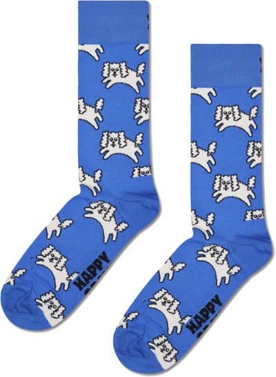Happy Socks Cloud Dog Sock - unisex sokken - blauw - Unisex - Maat: 36 - 40