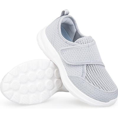 Dames Orthopedie Brede Voeten Gezwollen Wandelen Casual Schoenen Unisex Hallux Valgus Aanpassing Zacht Comfortabel Diabetische Mannenschoenen 36 gray