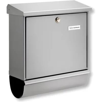 Burg Wachter Wandbrievenbus Comfort - Staal - Zilver - 38,8x43,7x15,4cm