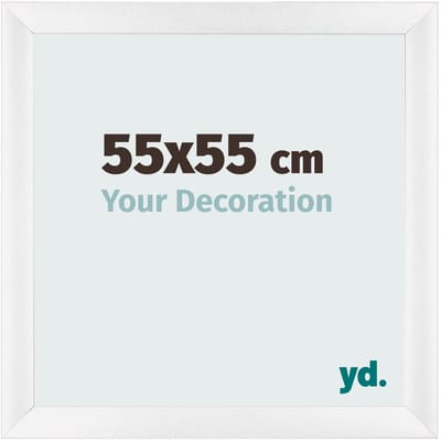 Your Decoration - Fotolijst 55x55 cm - MDF - Wit Hoogglans - Pisa