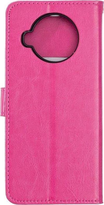 LuxeBass Boekhoesje geschikt voor Xiaomi Mi 10T - Roze gsm hoesje - telefoonhoes - telefoonhoesjes