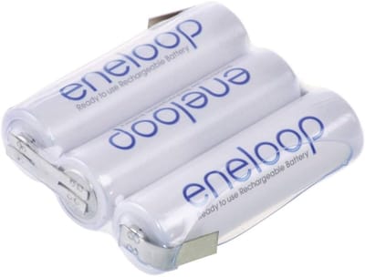 Oplaadbare Batterijen - Accupack Penlite - Camera Gebruik - Met Z-soldeerlip - 3.6V 1900mAh