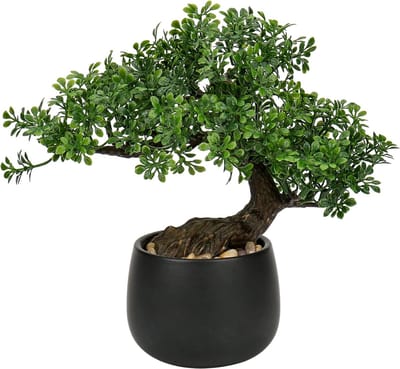 25 cm Kunstplant Bonsai Boom - Keramische Pot - Esthetische Japanse Decoratie