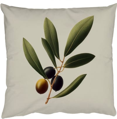 Sierkussens - Kussentjes Woonkamer - 50x50 cm - Olijftak - Donkergroen - Olijven