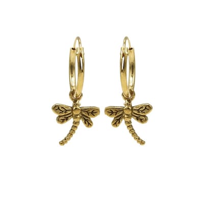 Karma Oorhangers dragonfly Goud