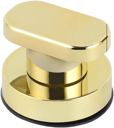 Kleine glazen deur en raamgreep - Badkamerschuifdeur - Kast - Handvat zonder gaten - Koelkastgreep - Douchegreep-5*6.2cm - Goud