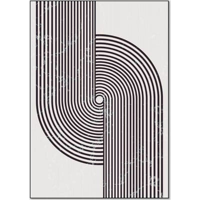 Geometrische lijn huiskamer slijtvaste en waterdichte bank, huiskamer en slaapkamer tapijt, huisdecoratie 60*90cm
