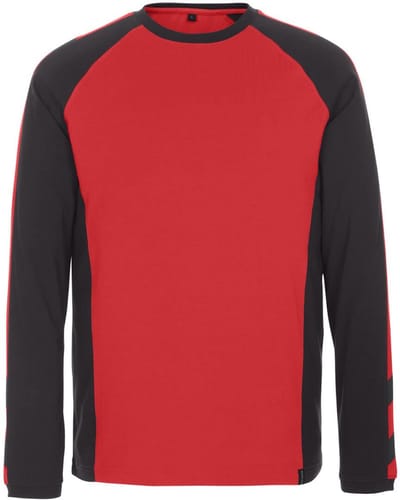Mascot Unique T-shirt, met lange mouwen 50568-959 - Rood/Zwart - L