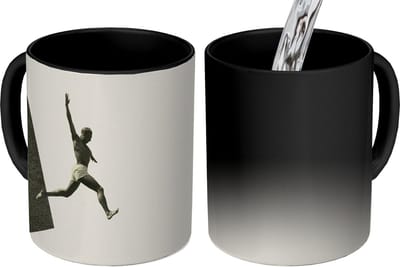 Magische Mok - Foto op Warmte Mokken - Koffiemok - Vintage - Man - Design - Magic Mok - Beker - 350 ML - Theemok