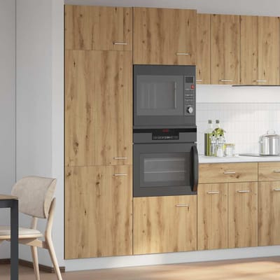 vidaXL Ombouwkast voor koelkast Lyon 60x57x207 cm bewerkt hout artisanaal eikenkleurig
