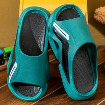 Hoge Kwaliteit Zachte Zool Zomer Heren Slippers Huis Slippers Binnen Badkamer Antislip Koppel Slippers Voor Mannen Luxe Sandalen 40 blue