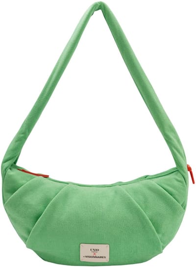 Unio Hamburg x Les Visionnaires schoudertas Frottee Unio Vancouver Vintage Mint Lichtgroen