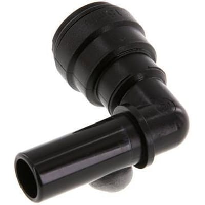 15mm 90 graden L-verbinding POM Insteekfitting Plug NBR