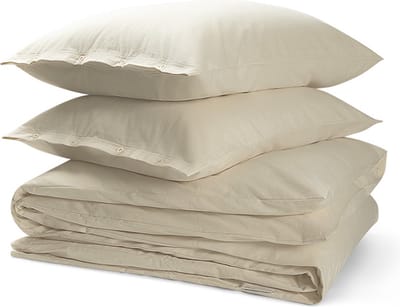 Yumeko dekbedovertrek flanel natuurlijk 200x220 + 2/60x70 - Biologisch & ecologisch