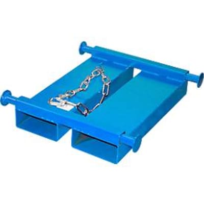 Bauer Big Bag Traverse TBB-E, voor vorkheftruck, L 650 x B 610 x H 145 mm, tot 1000 kg, staal, lichtblauw