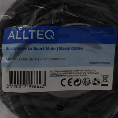Scart kabel - 5 meter - Allteq