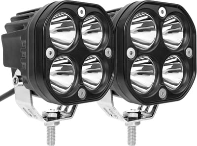 2-pack 12V 24V LED Spotlights Wit 6000K IP67 voor Tractor, ATV en Off-Road Voertuigen