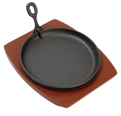 Olympia Ronde Gietijzeren Schaal Met Onderzetter 22cm CC311