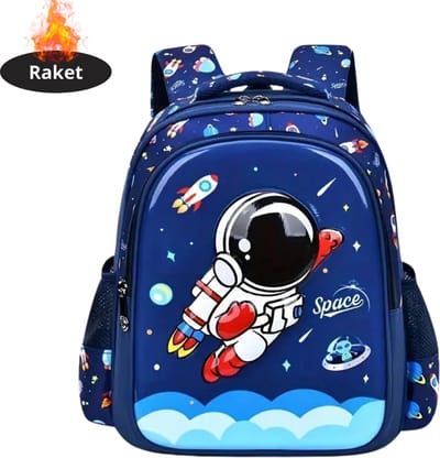 Livano Kinder Rugzak - Jongen - Meisje - Schooltas - Backpack - Raket