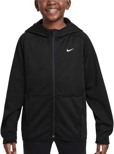 Nike Therma-FIT Winterized Training Big Hoodie- Zwart - Maat S (128/137) - Kids