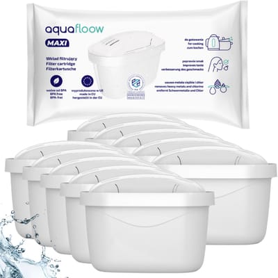 10x Aquafloow Waterfilters voor Brita - voor Waterkan - waterfilters voor Brita Maxtra, Style, Merella Cool, Mavea