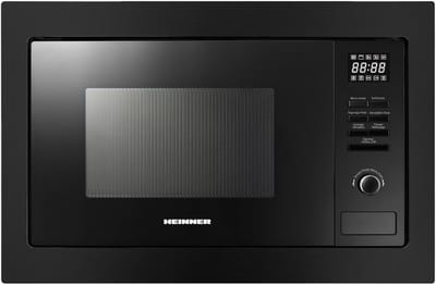 Heinner Inbouw Magnetron – 25 L – 900 W – 1000 W Grill – 5 Vermogensniveaus – Ontdooifunctie – 95 Min Maximale Kooktijd – Digitale Bediening – Zwart