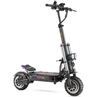 Trottinette électrique Halo Knight T107 Pro Pneu tout-terrain 11 pouces 3000W*2 Double moteur Batterie 60V 38.4Ah Autonomie maximale 80km